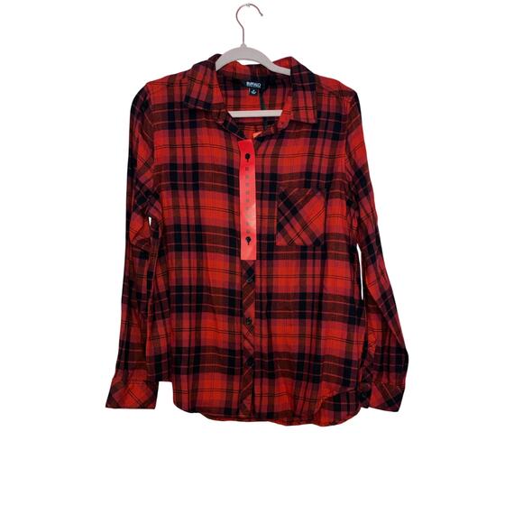 NWT Buffalo david Bitton comfy buffalo plaid flannel size medium - Picture 1 of 6